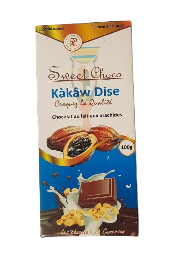 Chocolat au Lait et aux Arachides Kàkâw Dise 100g