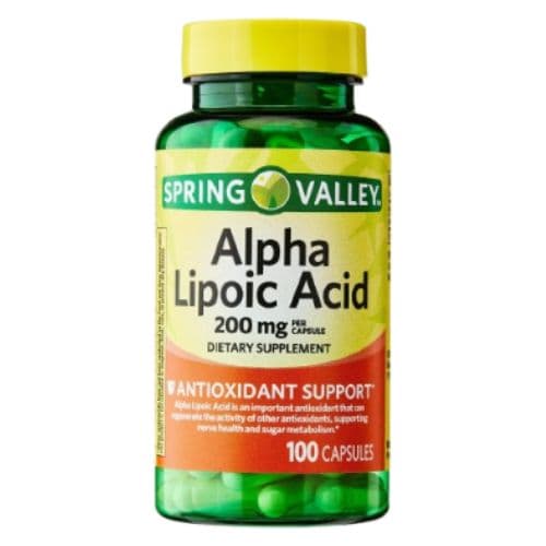 Complément Alimentaire Antioxydant ALPHA-LIPOIC ACID, 200mg, 100capsules