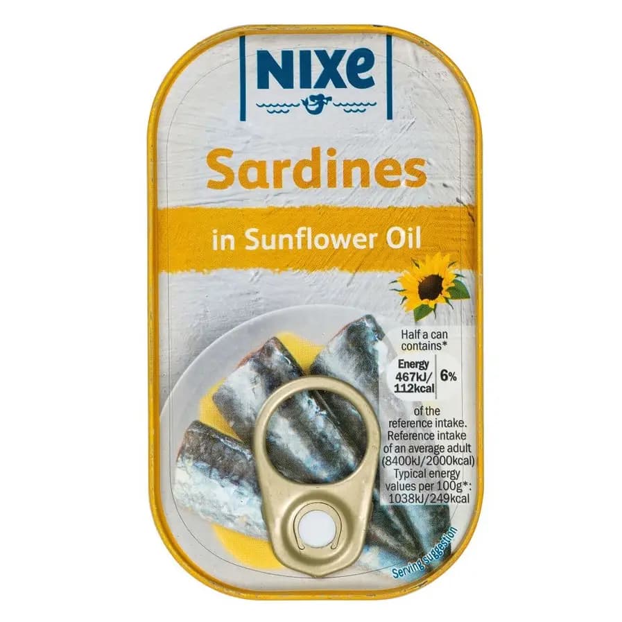 Sardines à l'huile de tournesol NIXE 125g