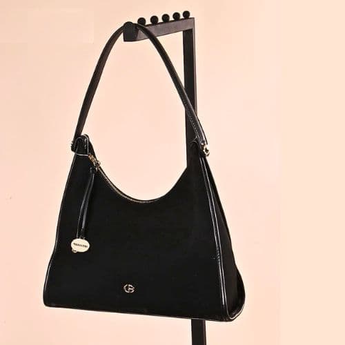 Sac à main Aopiya en daim (AA012411174) - Noir